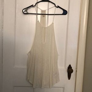 Silence + Noise White backless tank top